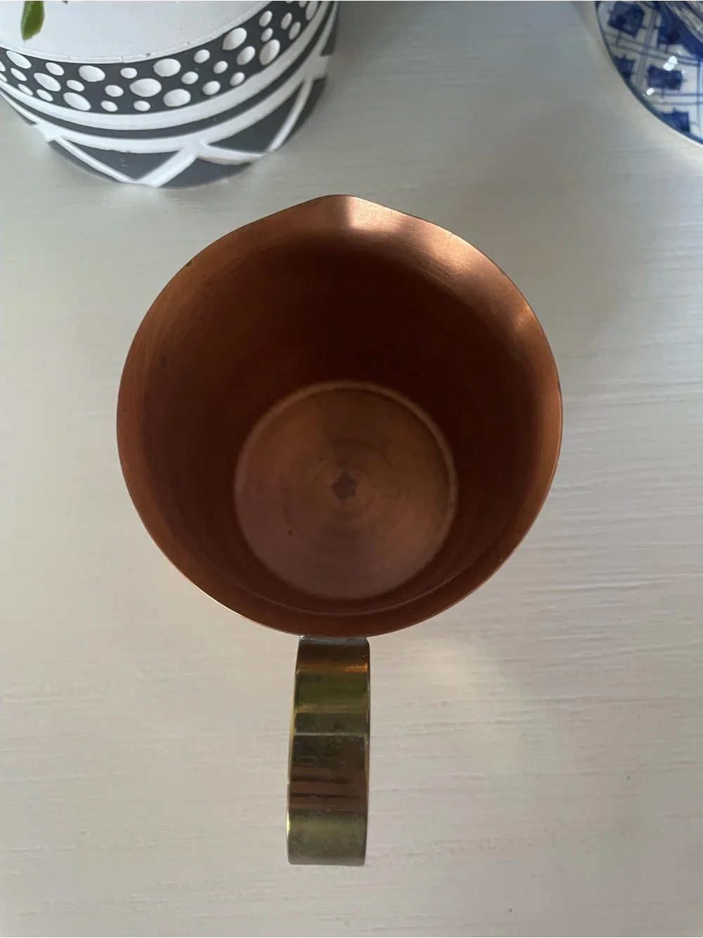Vintage Coppercraft Guild Copper and Brass Creamer pitcher Mid Century Modern